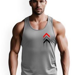 3Colors Men Scoop Neck Gym Vests VEST-NCUT-ARROW LI8 SPEED-GREY_M-image-99