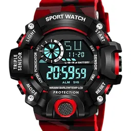 SWADESI STUFF Unisex Kids Dial & Bracelet Style Straps Analogue Automatic Watch ARMY RED 2025 image 2