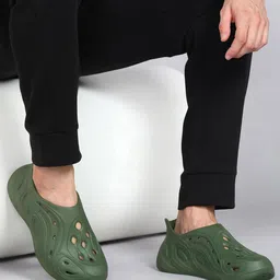 HRX by Hrithik Roshan Men Self Design Clogs-image-97