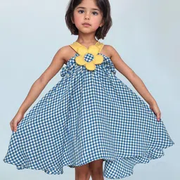 ArthLife Checked Blossom Dress-picture-58