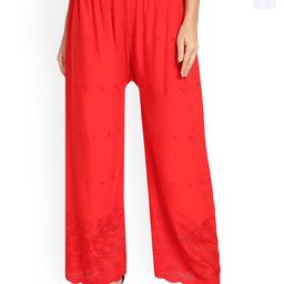 SRISARAS Women Pack Of 2 Ethnic Motif Embroidered Mid-Rise Parallel Trousers-image-82