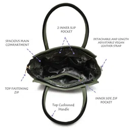FOR THE BEAUTIFUL YOU PU Structured Satchel with Fringed image 5