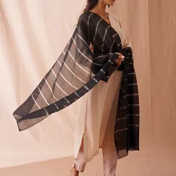 JAYPORE Woven Design Cotton Silk Dupatta-picture-39