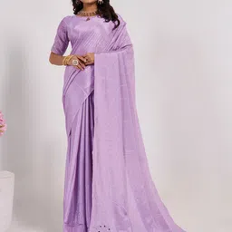 Panzora Embellished Mirror Work Pure Chiffon Saree-picture-16