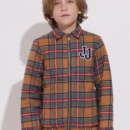 Jack & Jones Junior Boys Checked Lightweight Bomber Jacket-36