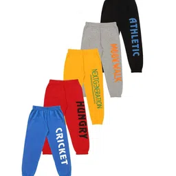 FASLA Infants Pack Of 5 Printed Pure Cotton Jogger-37