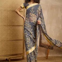 all about you Floral Zari Pure Georgette Saree-picture-33