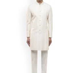 SDS By Kushal Shah Vertical Pleated Sherwani Set-image-17