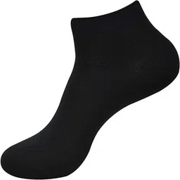 Akeeta Black Lycra Plain Ankle Socks-picture-17
