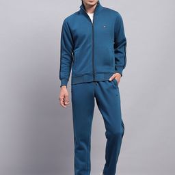 Monte Carlo Men Solid Mock Neck Full Sleeve Track Suit-picture-22