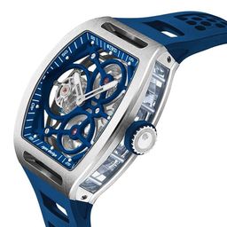 ZEROO Men Skeleton Dial & Straps Analogue Automatic Watch ZT004-01SBL image 3
