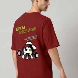 SLOWLORIS Men Graphic Printed Round Neck Oversized T-shirt-image-44