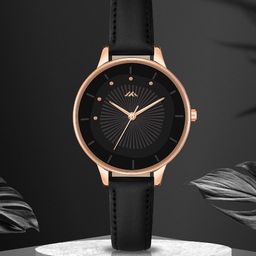DOUBLERUN Women Dial & Leather Bracelet Style Straps Analogue Multi Function Watch H05NNMT-571-54