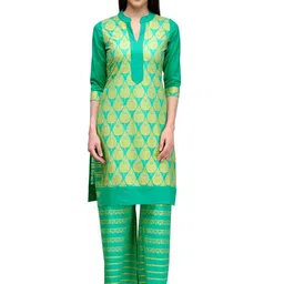 Dillen Women Paisley Printed Mandarin Collar Pure Cotton Ethnic Straight Kurta-image-87