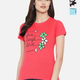 Dreambe Women Pack of 3 Looney Tunes Graphic Printed Round Neck Cotton T-shirts-picture-16