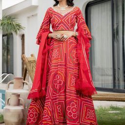 Chandbaali Printed Ready to Wear Lehenga & Blouse With Dupatta-picture-16