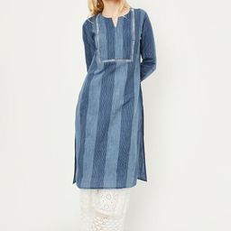 max Women Keyhole Neck Flared Sleeves Kurta-21