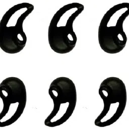 BUMTECH 6 Pcs Soft Silicone Realme Neckband R2 & Realme Buds 3 Earbuds Rubber Hooks / Eartips In The Ear Cushions In The Ear Headphone Cushion (Pack of 6, Black) In The Ear Headphone Cushion-image-56