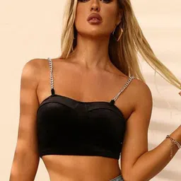 StyleCast Women Polyester Blouson Crop Top-picture-9