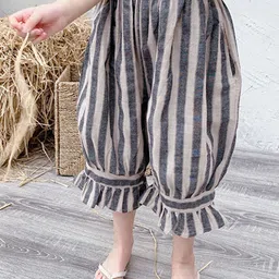 LULU & SKY Girls Striped Loose Fit Jodhpuris Trousers-picture-38