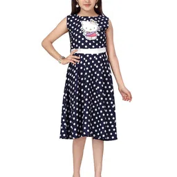 BAESD Polka Dot Print Fit & Flare Dress-picture-44