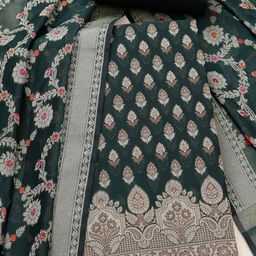 Soch Floral Woven Design Unstitched Dress Material-image-21
