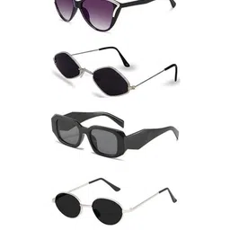 Arzonai Unisex Black Sunglasses-image-53