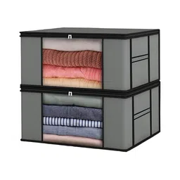 atorakushon Grey Set of 2 Regular Multi-Utility Organisers-2