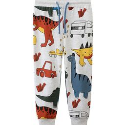 LULU & SKY Girls Printed Tapered Fit Joggers Trousers-28