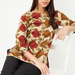 max Printed Cotton Straight Kurti-picture-57