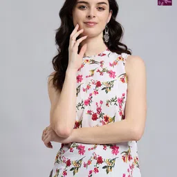 THE FAB FACTORY Women Pack Of 2 Floral Printed Round Neck Top-picture-33