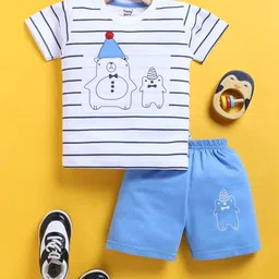 Toonyport Boys Striped T-shirt with Shorts-image-24