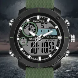 LOIS CARON Men Dial & Straps Analogue and Digital Watch LCDA8017-Green-27