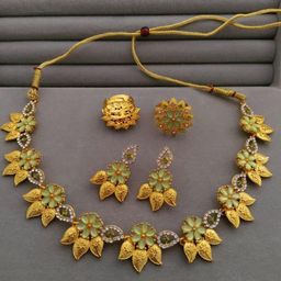 niva fashion Women Green Necklace and Chains-image-29