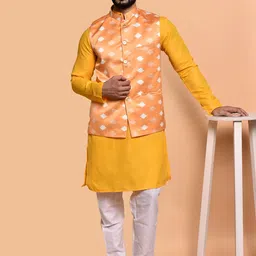 PRINTCULTR Men Regular Pure Cotton Kurta with Trousers-image-22