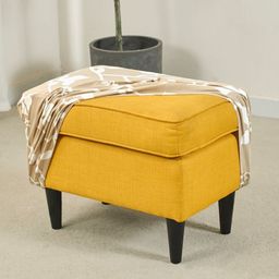 HOKIPO Brown & White Floral Printed Stretchable Ottoman Cover-image-36