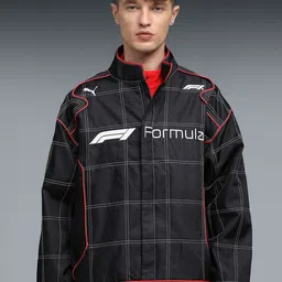 PUMA Motorsport Checked Outdoor F1 Lifestyle Racing Sporty Jacket-picture-54