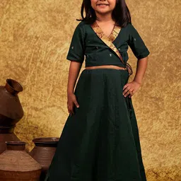 MIRALI Girls Ready to Wear Cotton Lehenga & Choli-picture-14