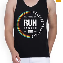 WOOSTRO 2-Pcs Printed Cotton Innerwear Vests RS26 CMB (RUN MUSTARD) (RUN BLACK)-picture-20