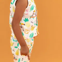 A Toddler Thing Toucan Punch Kids Printed Muslin Jablas With Shorts-image-41