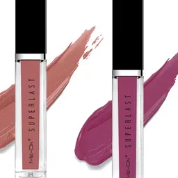 ME-ON Set Of 2 Superlast Waterproof Matte Liquid Lip Gloss 6ml Each - Shade 21 & 24 image 2