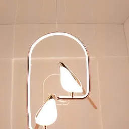 Metal Chirpy Twin Pendant Hanging Lights for Living Room Lights: Double Delight Pendants Ceiling Lamp-image-38