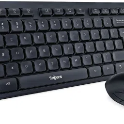 FINGERS AeroClicks Combo With Mouse Wireless Standard Multi-device Keyboard Compatible with Desktop, Laptop, Mac AeroClicks Combo-image-67