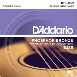 Acoustic EJ26 Phosphor Bronze Acoustic Custom Light, 11-52 BY CHENNAI MUSICALS Guitar String-9