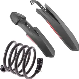 Mudguard For Bicycle Front & Rear Cycle Fender With Combination Wire Number Lock Full Length Front & Rear Fender-24