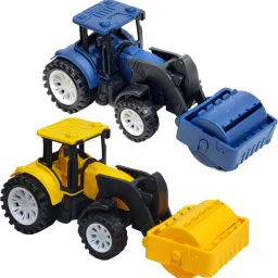 Friction Power Road Roller Vehicle Toys for Kids, 2 Pcs Push & Go Vehicle-image-29