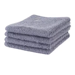 MASPAR Grey Pack of 4 Solid 550 GSM Face Towel image 4
