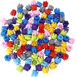 toyxiity mall Hexa Blocks MEGA Set,250 Pieces Small Size Building Blocks with INTERLOCKINY FIT image 3