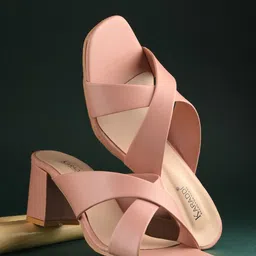 KARADDI Open Toe Block Heels-4