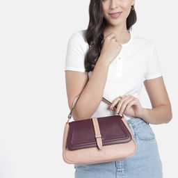 Allen Solly Colourblocked Structured Handheld Bag image 3